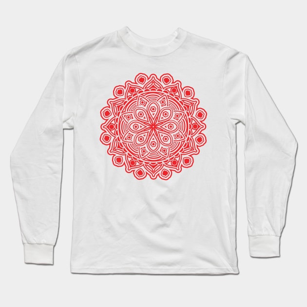 Mandala Long Sleeve T-Shirt by Mapet